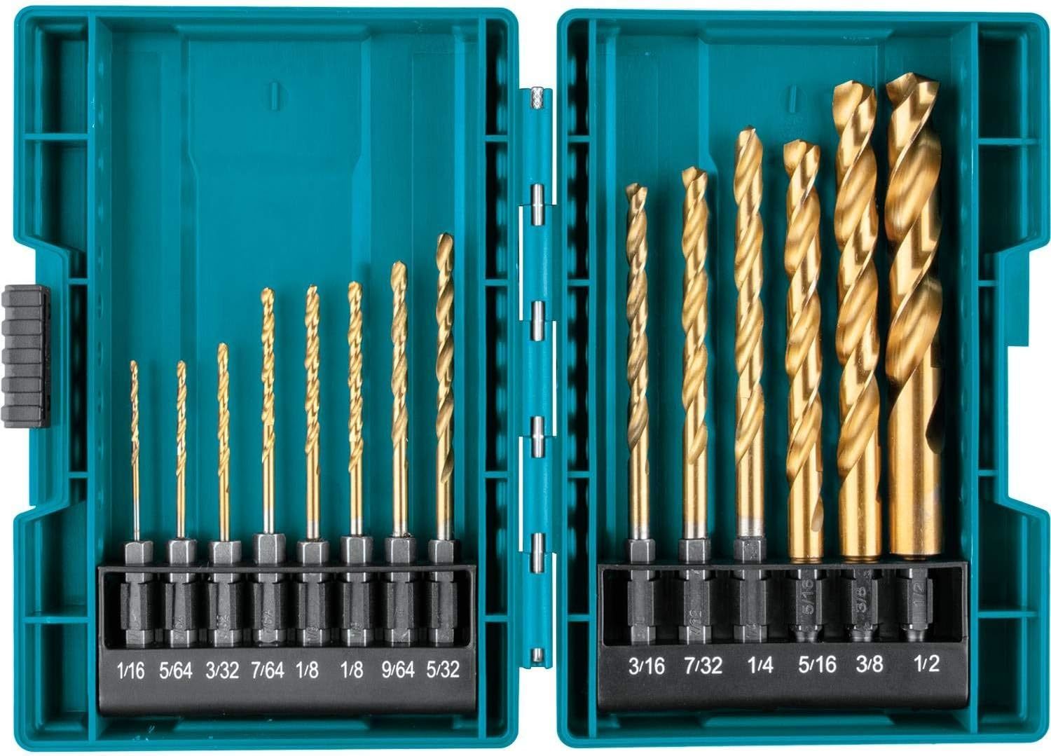 Makita B-65399 Impact Gold 14 Pc. Titanium Drill Bit Set, 1/4 In Hex Shank - $36.96