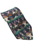 955 Originals Easter Bunny Rabbits Dressed Up Novelty Polyester Necktie - £13.42 GBP