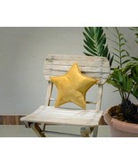 Golden Star pillow Cushion Star Shaped Pillow Christmas Décor - $665.24 MXN
