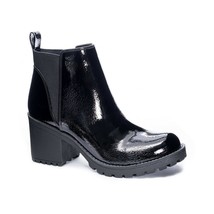 Dirty Laundry Women Block Heel Chelsea Booties Lido Size US 7M Black Faux Patent - £49.18 GBP