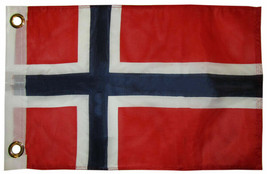 12x18 12&quot;x18&quot; Country of Norway Boat Motorcycle Flag Grommets 100D - £14.47 GBP