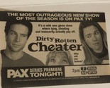 Dirty Rotten Cheater Tv Guide Print Ad Pax  TPA9 - £4.65 GBP