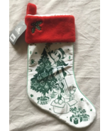 Disney Parks Mickey Pluto Chip &amp; Dale Velvet Christmas/Holiday Stocking ... - €17,11 EUR