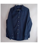 American Eagle Athletic Fit Men&#39;s Dark Blue Dress Shirt Size XXL - $22.99 CAD