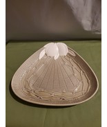 George Briard Majolica Peach Basketweave Taupe 12&quot; Plate/Tray - $60.93 CAD
