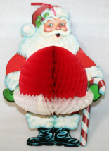 Vintage 1978 Beistle Honeycomb Tissue Santa Claus Hanging Christmas Decoration - £38.71 GBP