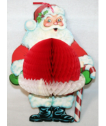 VINTAGE 1978 BEISTLE Honeycomb Tissue SANTA CLAUS Hanging Christmas Deco... - £37.19 GBP