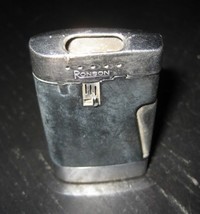 RONSON Brevete MARQUE DEPOSEE Black Color Gas Butane Lighter Made in France - $19.99