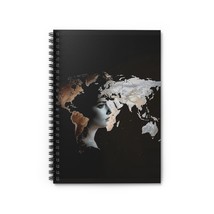 Woman World Map Spiral Notebook | Ruled Line Journal | 118 pages - $19.99