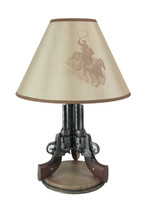 Zeckos Old West Triple Six Shooter Revolver Table Lamp - £85.72 GBP