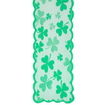 Green Clover Lace Table Runner St Patrick&#39;s Day Party Supplies - £11.98 GBP