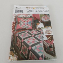 Rose Of Sharon Churn Dash Quilt Block Pattern Simplicity 9312 Botsford Uncut - £5.86 GBP