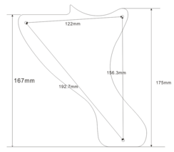 Fits LP Jr. Les Paul Junior Guitar Pickguard Scratch Plate,4 Ply Black Pearl - £6.29 GBP