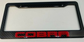 Ford Mustang Cobra Hydro Carbon Fiber License Plate Frame. Color Choice - £47.95 GBP