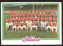 Cleveland Indians Team Card 1978 Topps # 689 Vg+ Unmarked Checklist - £0.51 GBP