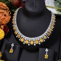 Luxury Princess 2PCS Tassels Statement Jewelry Set For Women Wedding Party Full  - £196.66 GBP