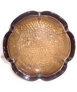 VINTAGE Brown Color Anchor Hocking Retro Glass Designed Ashtray - $22.35