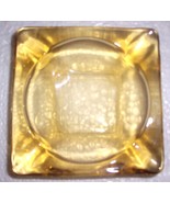 VINTAGE DEPRESSION ANCHOR HOCKING GLASS TOPAZ ASHTRAY - $25.88