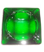 VINTAGE DEPRESSION BOTTLE GREEN ANCHOR HOCKING GLASS ASHTRAY - $24.75