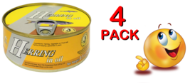 4 Pack Herring In Oil 240gr Brivais Vilnis NON-GMO СЕЛЬДЬ В МАСЛЕ Made In Latvia - £14.78 GBP