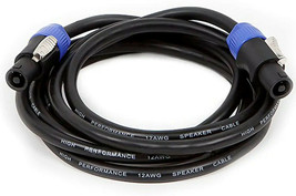 10 ft NL4  to NL4 female female 12 awg 2 conductor Twist Speaker Cable MONOPRICE - £34.66 GBP