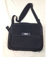 Targus Black Nylon 15&quot; Computer Shoulder Carry Messenger Zip Close Bag - £11.87 GBP