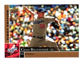 2009 Upper Deck #193 Chad Billingsley Los Angeles Dodgers - £3.14 GBP