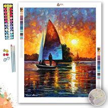 Sunset By The Lake - Afremov - Paint By Numbers Kit - £39.37 GBP+