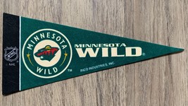 Minnesota Wild NHL Felt Mini Pennant 4&quot; x 9&quot; Banner Flag Souvenir Logo NEW - £2.89 GBP