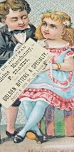 Victorian Trade Card CUTE COUPLE CHILDREN Traudt Hoffman St. Louis MAY P... - £7.07 GBP