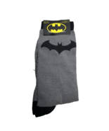 Batman Crew Socks Grey &amp; Black Size 6-12 - £8.54 GBP