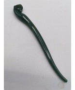 Ice Bluish Green Natural Jadeite Jade Fox Spirit Hair Pin # 50.15 carat # - $1,268.96 CAD