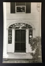 RPPC Unadilla New York Entrance of Old Colonial House Meeker Residence B&amp;W - £15.96 GBP