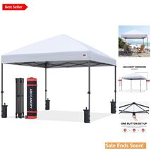 Portable 10x10 Outdoor Canopy Tent with Sandbags - Effortless Shade Solu... - $253.39