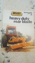 Vintage Woods Heavy Duty Rear Blade Flyer/Pamphlet. Model 1010,990,880 - $5.87