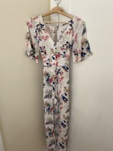 American Eagle Kimono Romper Floral Sz 4 - £11.93 GBP