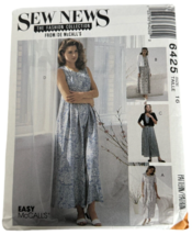 McCalls Sewing Pattern 6425 Misses Jacket Dress Jumpsuit Size 16 Uncut - $4.99