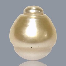 RARE 30.2 Cts 15.8 x 18mm Natural Gold Australia South Sea Baroque Pearl Drilled - $54.70