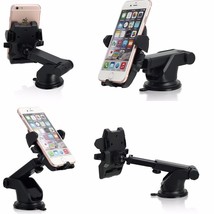 Car Holder Windshield Mount Bracket For Mobile Cell Phone Gps Iphone Samsung - £11.98 GBP