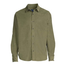 George Men&#39;s Corduroy Shirt with Long Sleeves, Size XL (46-48) Color Green - $18.80