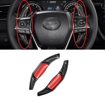 For 18-23 Toyota Camry Real Carbon Fiber Steering Wheel Paddle Shifter Extension - £60.82 GBP