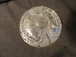 ICrystal ris Herringbone Depression Glass Sugar Lid - £15.97 GBP