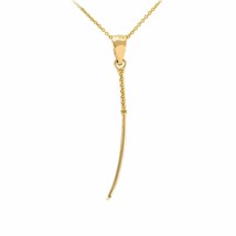 10k Yellow Gold Katana Japanese Samurai Sword Martial Arts Charm Necklace Small - £86.51 GBP+