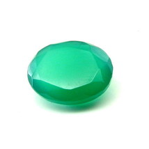 Certificado 5.70Ct Verde Natural Onix Corte Ovalado Gema Esmeralda Sustituto - £11.50 GBP