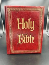 Holy Bible Omega 1971 Lg Family Bible Beautiful Red KJV RED LETTER Illustrated U - £28.15 GBP