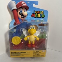 New Jakks 40821 World Of Nintendo Mario 4&quot; Koopa Troopa With Coin Mini-Figure - £24.53 GBP