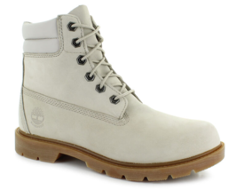 Timberland Women&#39;s Linden Woods 6 Inch Waterprroof Taupe Boots Leather P... - £96.52 GBP