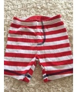 Just One You Boys Red White Striped Snug Fit Pajama Shorts 12 Months - €2,91 EUR