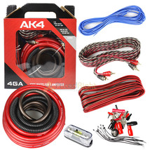 DS18 4 Gauge Amp Kit Amplifier Install Wiring Complete 4 Ga Wire Car Aud... - $51.99