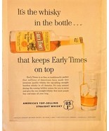 Early Times Straight Bourbon US 1st Whiskey -1954 Vintage Print Ad - €8,33 EUR